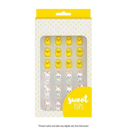 Bunny and Chick Sugar Decorations - Click Image to Close